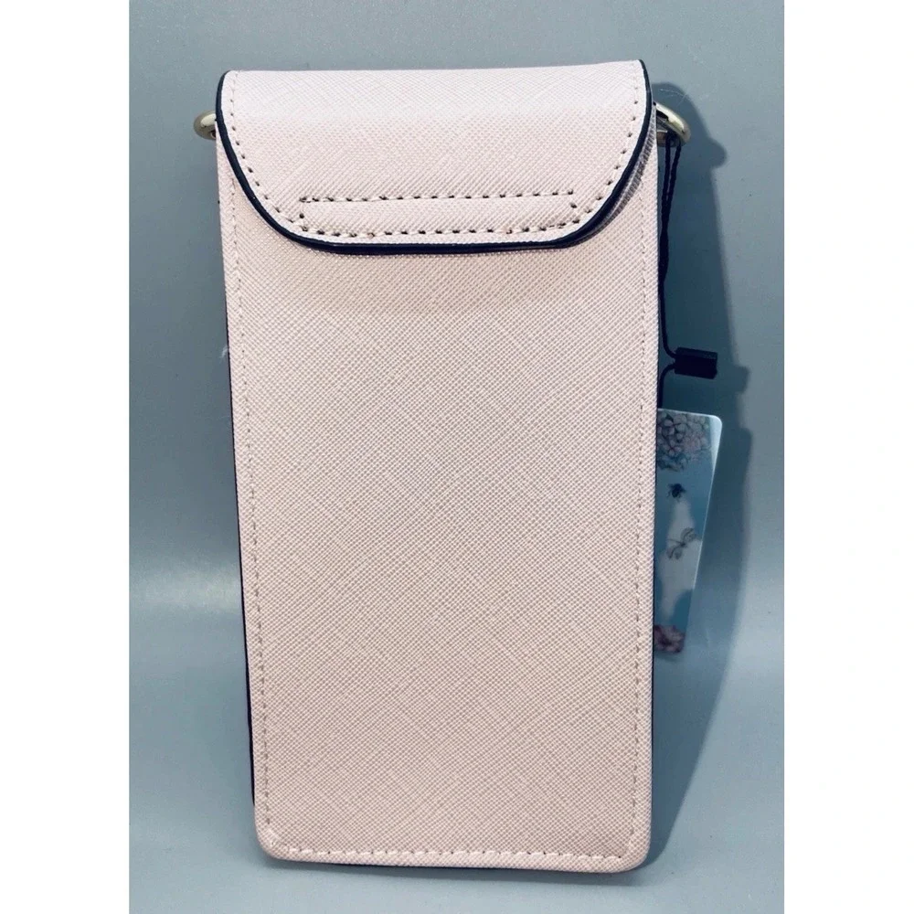 Brentano Blush Cat Face Crossbody Phone Bag Gold Chain Saffiano Faux‎ Leather